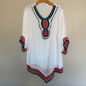 Elsie and Zoey swim cover up